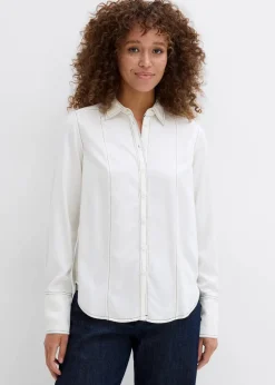 Damen bonprix Nachhaltigere Materialien|Bekleidung·Jacken & Mäntel|Bluse aus fließender Viskose