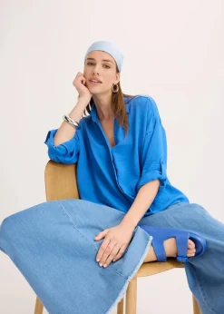 Damen bonprix Bekleidung·Jacken & Mäntel|Blusen & Tuniken|Bluse aus leichtem Crêpe