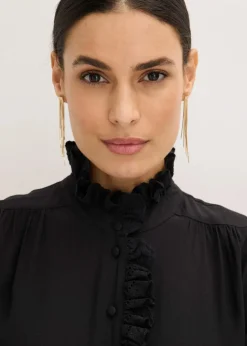 Outlet Bluse aus luftigem Crêpe Damen Blusen & Tuniken|Bekleidung·Jacken & Mäntel