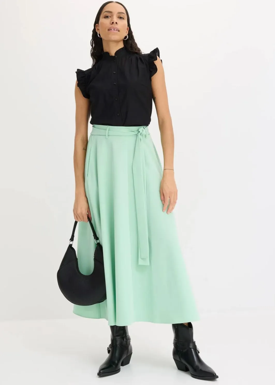 Damen bonprix Blusen & Tuniken|Bekleidung·Jacken & Mäntel|Bluse aus reiner Baumwolle