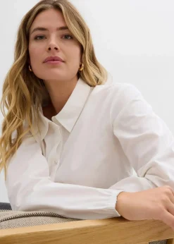 Discount Bluse aus reiner Baumwolle Damen Bekleidung·Jacken & Mäntel|Blusen & Tuniken