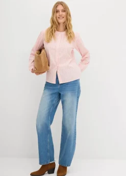 Damen bonprix Bekleidung·Jacken & Mäntel|Blusen & Tuniken|Bluse aus reiner Baumwolle