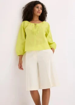 Damen bonprix Bekleidung·Jacken & Mäntel|Blusen & Tuniken|Bluse aus reiner Bio-Baumwolle