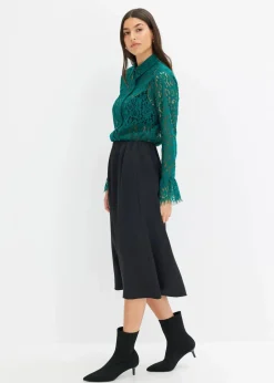 Damen bonprix Blusen & Tuniken|Bekleidung·Jacken & Mäntel|Bluse aus Spitze