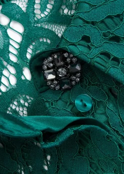 Damen bonprix Blusen & Tuniken|Bekleidung·Jacken & Mäntel|Bluse aus Spitze