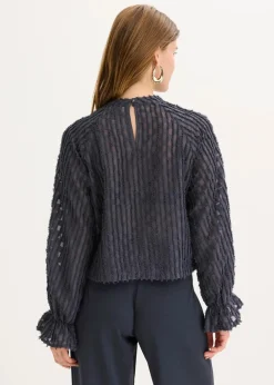 Damen bonprix Bekleidung·Jacken & Mäntel|Blusen & Tuniken|Bluse aus strukturiertem Material