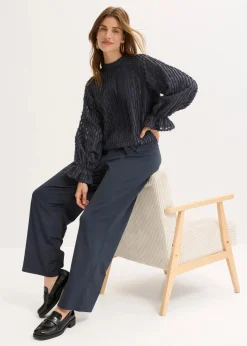 Damen bonprix Bekleidung·Jacken & Mäntel|Blusen & Tuniken|Bluse aus strukturiertem Material