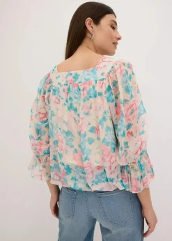 Best Bluse mit Ballonsaum Damen Bekleidung·Jacken & Mäntel|Blusen & Tuniken