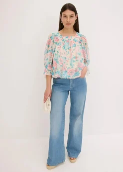 Best Bluse mit Ballonsaum Damen Bekleidung·Jacken & Mäntel|Blusen & Tuniken