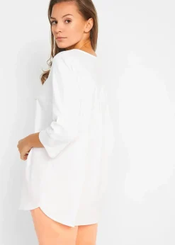 Sale Bluse mit Leinen, 3/4 Arm Damen Bekleidung·Jacken & Mäntel|Blusen & Tuniken