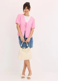 Online Bluse mit Schleifen Damen Bekleidung·Jacken & Mäntel|Blusen & Tuniken