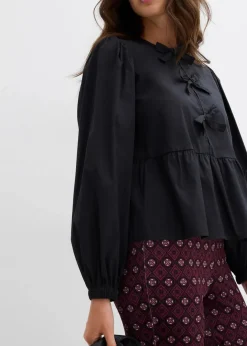 Discount Bluse mit Schleifendetails Damen Bekleidung·Jacken & Mäntel|Blusen & Tuniken