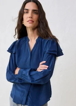 Damen bonprix Bekleidung·Jacken & Mäntel|Blusen & Tuniken|Bluse mit Seidenanteil