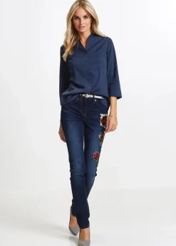 Discount Bluse mit Stehkragen Damen Blusen & Tuniken|Bekleidung·Jacken & Mäntel