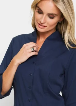 Discount Bluse mit Stehkragen Damen Blusen & Tuniken|Bekleidung·Jacken & Mäntel