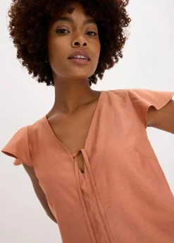 Best Bluse mit Volantärmeln in Glanzoptik Damen Blusen & Tuniken|Zweiteiler & Sets