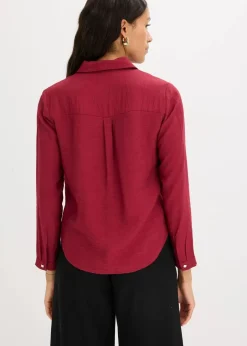 Discount Bluse mit Wickel-Detail aus strukturiertem Material Damen Bekleidung·Jacken & Mäntel|Blusen & Tuniken