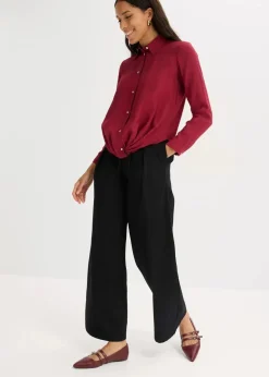 Discount Bluse mit Wickel-Detail aus strukturiertem Material Damen Bekleidung·Jacken & Mäntel|Blusen & Tuniken