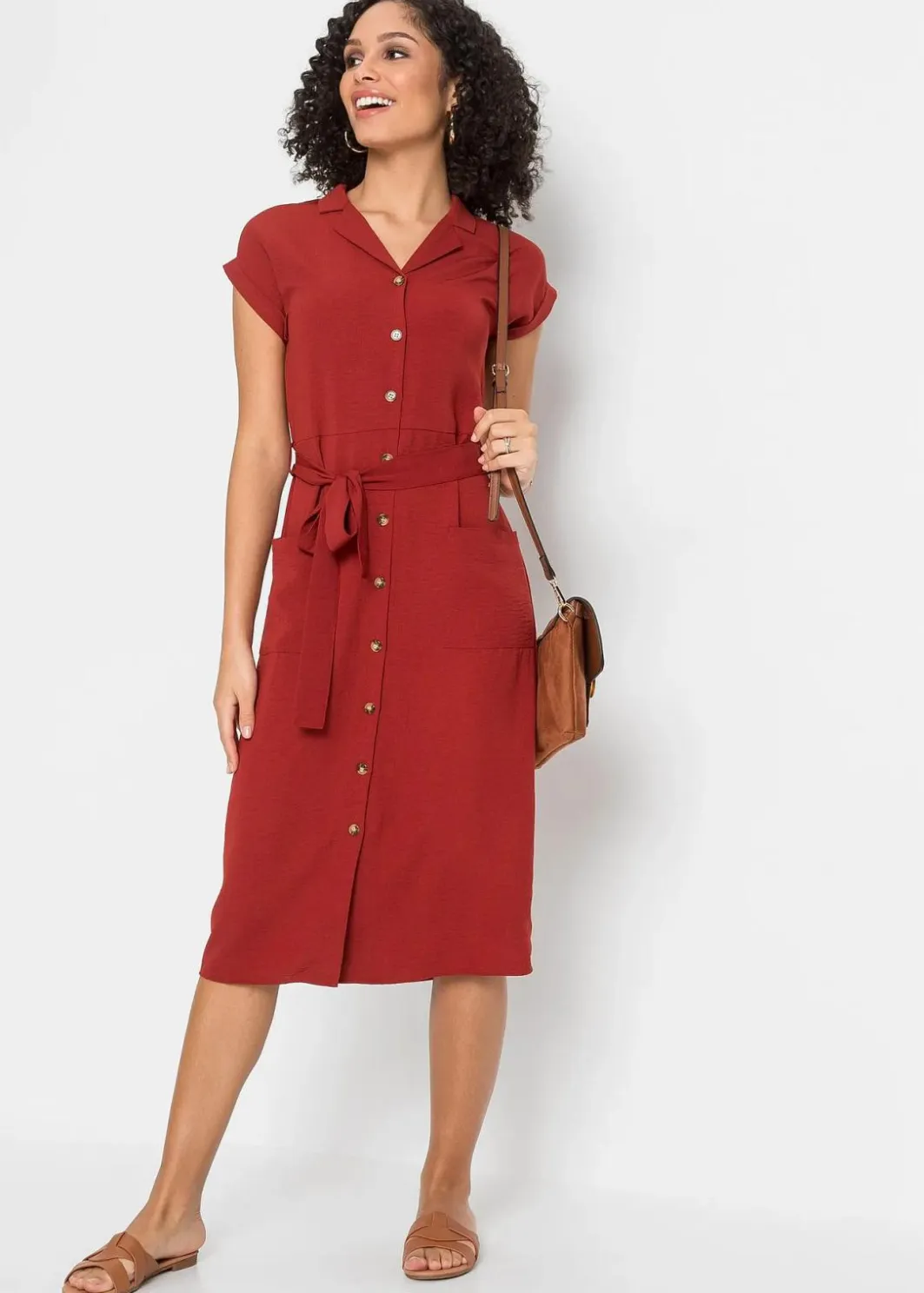 Damen bonprix Bekleidung·Pullover & Strickjacken|Kleider|Blusenkleid
