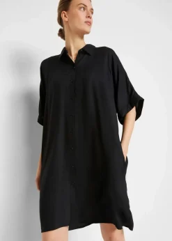 Clearance Blusenkleid aus feiner Viskose Damen Bekleidung·Pullover & Strickjacken|Nachhaltigere Materialien