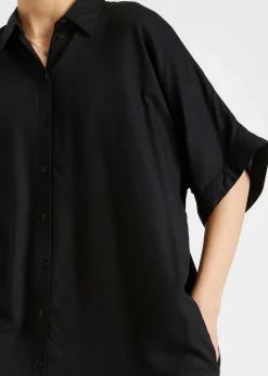 Clearance Blusenkleid aus feiner Viskose Damen Bekleidung·Pullover & Strickjacken|Nachhaltigere Materialien