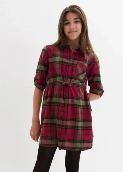 Hot Blusenkleid aus Flanell Kinder Mädchen 9-16 Jahre·Kleider & Jumpsuits
