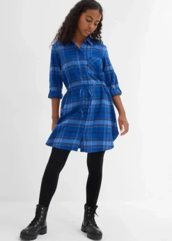 Kinder bonprix Mädchen 9-16 Jahre·Kleider & Jumpsuits|Blusenkleid aus Flanell