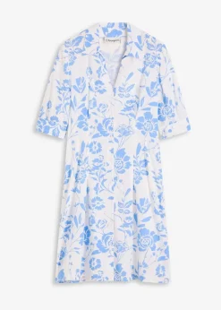 Discount Blusenkleid aus fließender Viskose Damen Kleider|Kurzgrößen