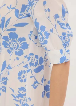 Discount Blusenkleid aus fließender Viskose Damen Kleider|Kurzgrößen