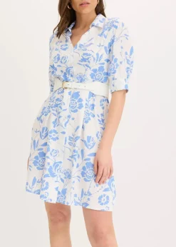 Discount Blusenkleid aus fließender Viskose Damen Kleider|Kurzgrößen