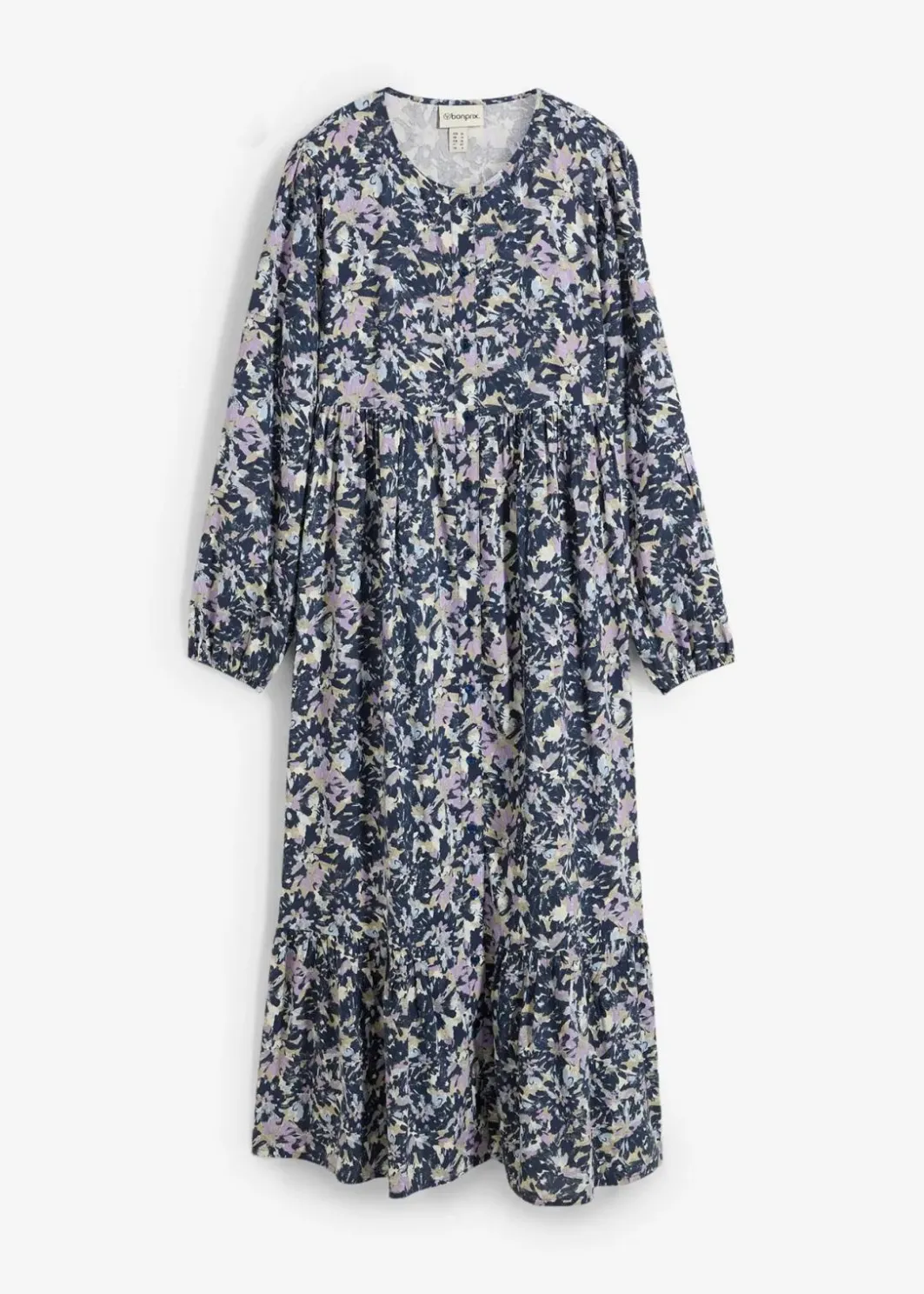 Damen bonprix Kleider|Nachhaltigere Materialien|Blusenkleid aus fließender Viskose