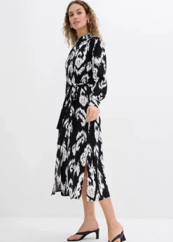 Damen bonprix Bekleidung·Pullover & Strickjacken|Kleider|Blusenkleid aus fließender Viskose