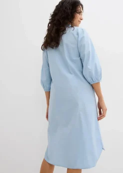 Damen bonprix Nachhaltigere Materialien|Kleider|Blusenkleid aus leichter Baumwolle