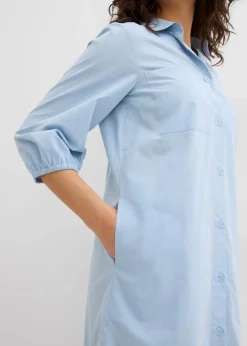 Damen bonprix Nachhaltigere Materialien|Kleider|Blusenkleid aus leichter Baumwolle
