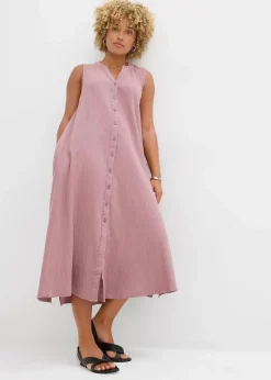 Damen bonprix Kleider|Blusenkleid aus Musselin