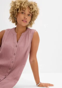 Damen bonprix Kleider|Blusenkleid aus Musselin