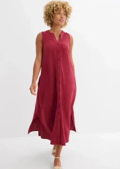 Damen bonprix Kleider|Blusenkleid aus Musselin