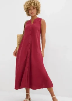 Damen bonprix Kleider|Blusenkleid aus Musselin