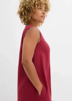 Damen bonprix Kleider|Blusenkleid aus Musselin
