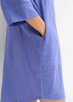 Hot Blusenkleid aus Musselin Damen Kleider|Bekleidung·Pullover & Strickjacken