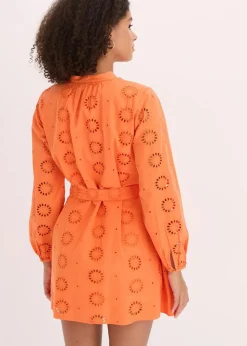 Blusenkleid aus reiner Bio-Baumwolle Damen Bekleidung·Pullover & Strickjacken|Kleider