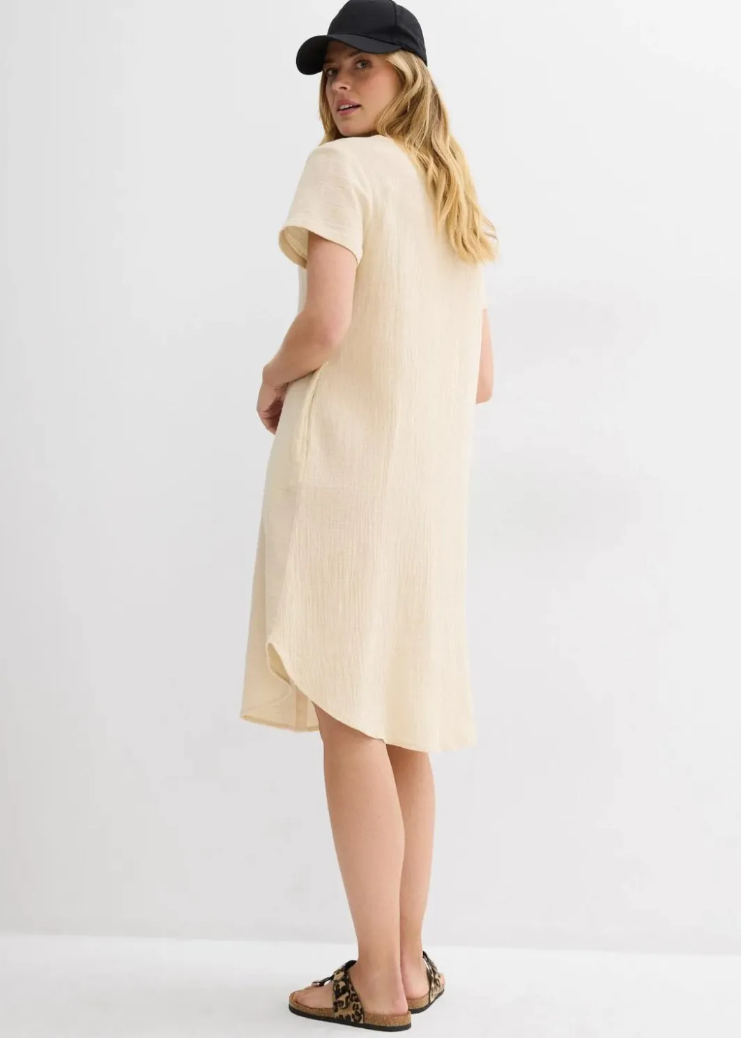 New Blusenkleid aus softem Musselin Damen Kleider|Bekleidung·Pullover & Strickjacken