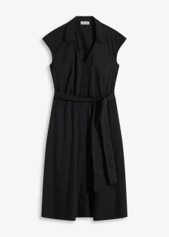 Blusenkleid mit Bindegürtel Damen Bekleidung·Pullover & Strickjacken|Kleider
