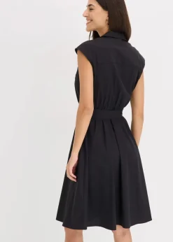 Blusenkleid mit Bindegürtel Damen Bekleidung·Pullover & Strickjacken|Kleider