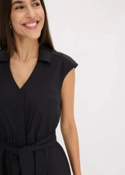 Blusenkleid mit Bindegürtel Damen Bekleidung·Pullover & Strickjacken|Kleider