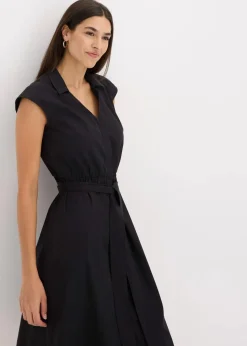 Blusenkleid mit Bindegürtel Damen Bekleidung·Pullover & Strickjacken|Kleider