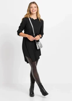 Hot Blusenkleid mit kurzer Knopfleiste Damen Bekleidung·Pullover & Strickjacken|Nachhaltigere Materialien