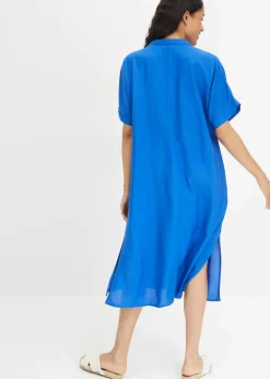 Discount Blusenkleid mit Taschen Damen Kleider|Bekleidung·Pullover & Strickjacken