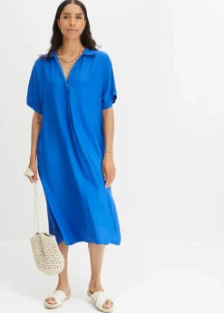 Discount Blusenkleid mit Taschen Damen Kleider|Bekleidung·Pullover & Strickjacken