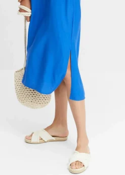 Discount Blusenkleid mit Taschen Damen Kleider|Bekleidung·Pullover & Strickjacken